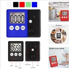 LCD Digital Screen Square Cooking Timer With Magnet