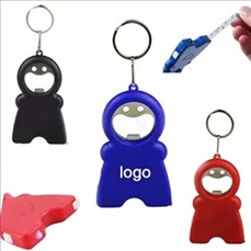 LED Keychain Tape Measure Bottle Opener