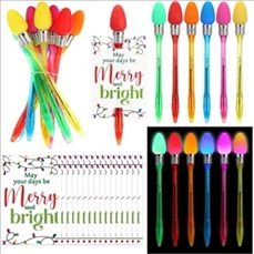 Light Up Bulb Plastic Ballpoint Pen