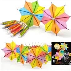 Mini Paper Parasols Cocktail Umbrella