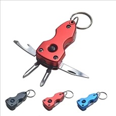 Multi Function Key Chain Tools with LED Torch