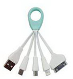 Multi Phone USB Charging Cable With Ring Holder