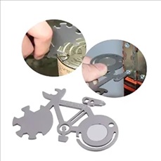 Multi-function Stainless Steel Bicycle Card Tool