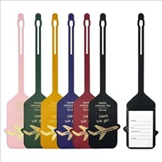 PU Leather Aircraft Luggage Tag