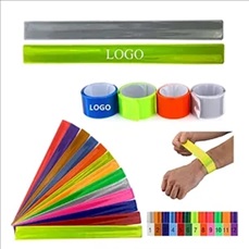 PVC Safety Reflective Slap Wrap Bracelet