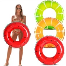 PVC fruit pattern swimming ring