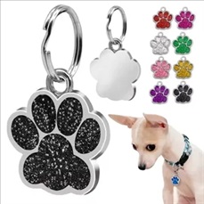 Paw Shaped Pet ID Tags