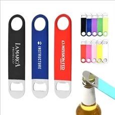 Pocket Vinyl Coated Paddle Bottle Opener