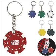 Poker Chip Keychain