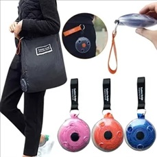 Portable retractable shopping bag