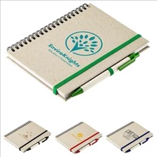 Prairie Fragrant Grass Recycled Spiral Notebook with Pen