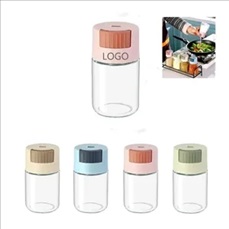 Press-type sealed condiment bottle & spice containers