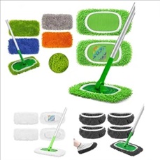 Reusable Microfiber Mop Pads Compatible