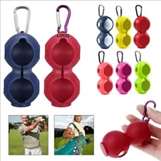 Silicone Golf Ball Holder With Key Ring
