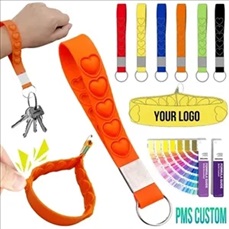 Silicone Push Pop Keychain