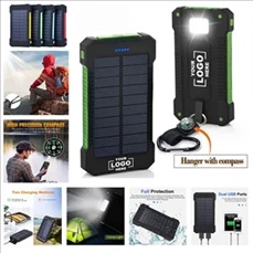 Solar Mobile Power 8000mAh With Outdoor Compass Solar Mobile Power 8000mAh With Outdoor Compass