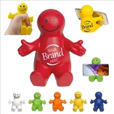 Squeezable Smile Face Phone Holder
