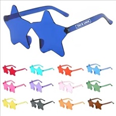 Star Shaped Rimless Sunglasses