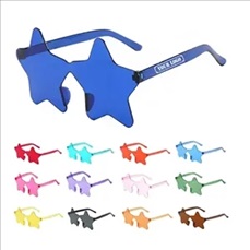 Star Shaped Rimless Sunglasses