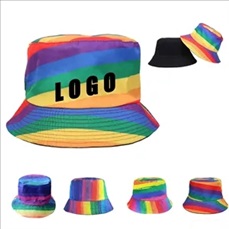 Stylish Tie-Dye Colorblocked Striped Fisherman's Hat Stylish Tie-Dye Colorblocked Striped Fisherman's Hat