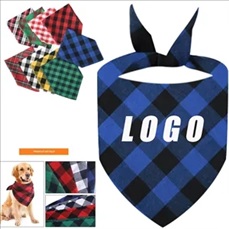 Triangle Customized Cotton Dog Handkerchief Scarf