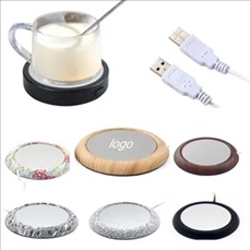 USB metal base heated coasters